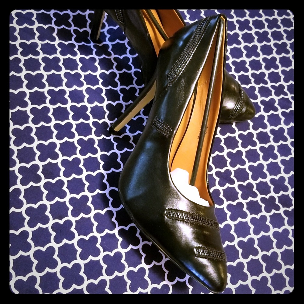 Faux zipper 3"heels